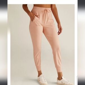 NWT Heather Rib Street Jogger - Cream Pink Heather Rib / XS